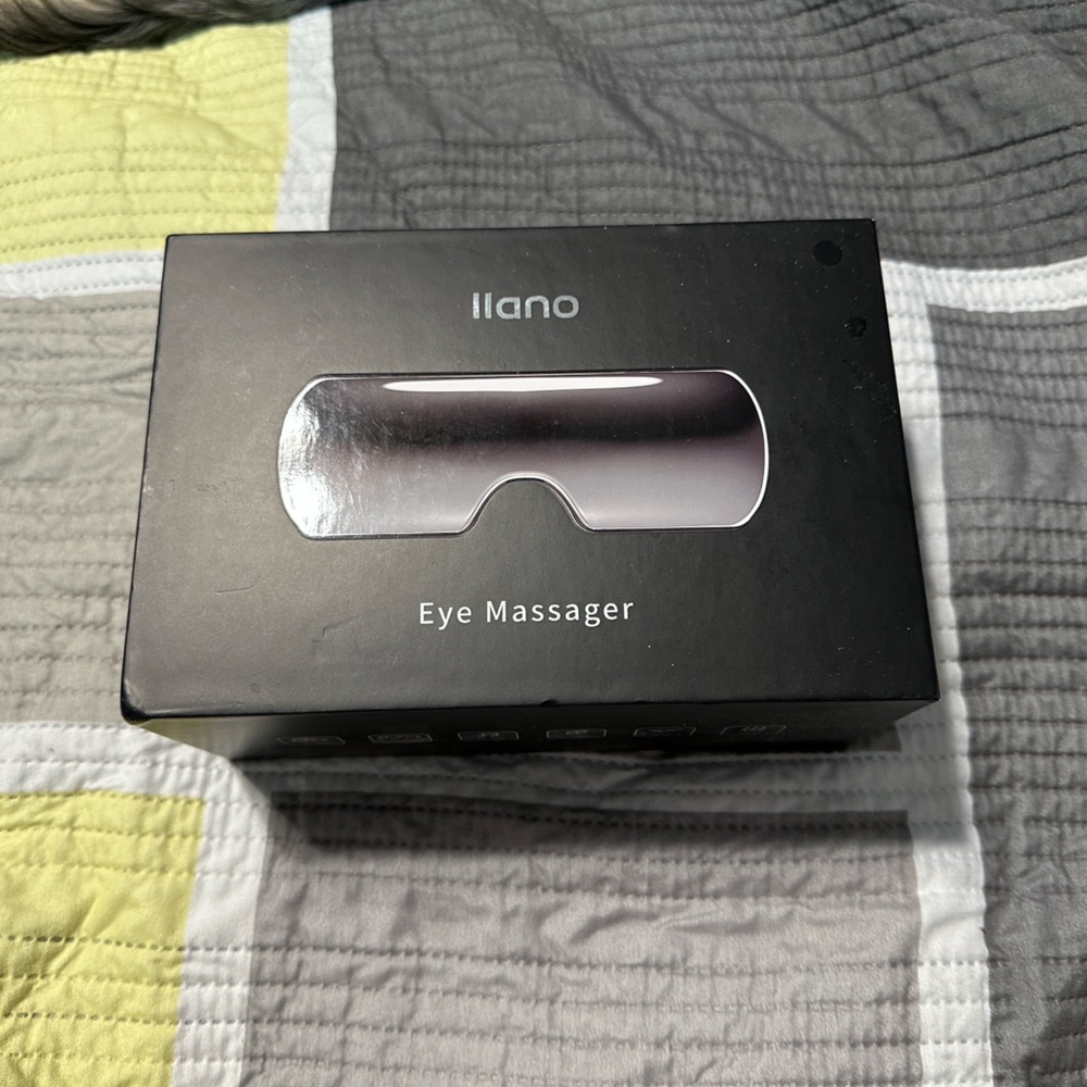 LLANO Eye Massager w/Heat Portable Bluetooth Music New in Box
